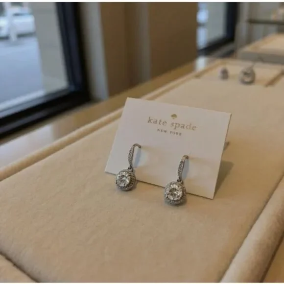 Kate Spade Sparkling Crystal Drop Earrings – Statement Glam! - Picture 2 of 3